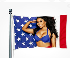 Sexy Nicki Minaj American Flag