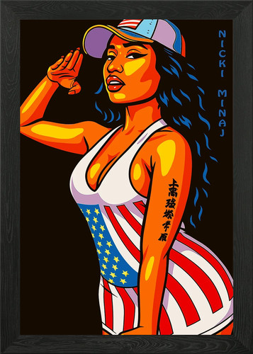 Nicki minaj american flag pop - american,