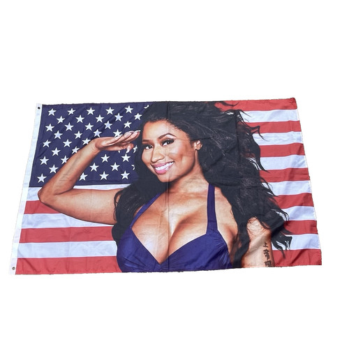 Nicki minaj american flag 3x5 - minaj,